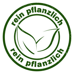 stempel button rein pflanzlich