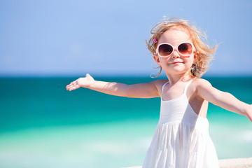 Adorable girl on vacation