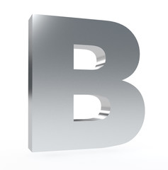 3d letter 'B' isolated