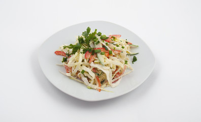 Salad on a plate