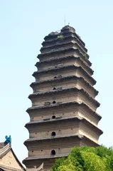 Deurstickers Ancient pagoda © bbbar