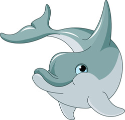 Swimming  Dolphin