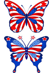 Fototapeta na wymiar USA butterflys