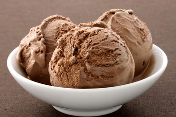 delicious gourmet chocolate ice cream,