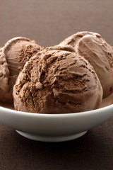 delicious gourmet chocolate ice cream,