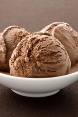 delicious gourmet chocolate ice cream,