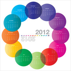 2012 rounded calendar