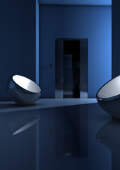 blue room