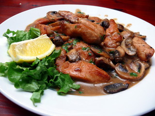 Fresh meal with meet and beens