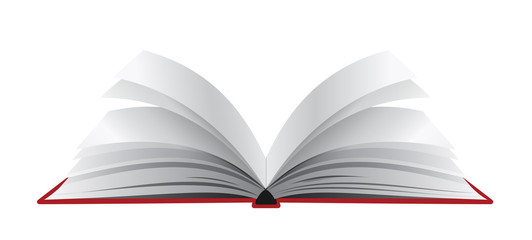 Open book vector illusrtation.