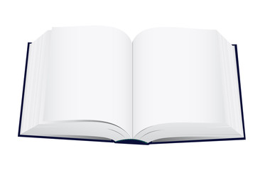 Open book vector illustration.