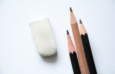 pencil and eraser