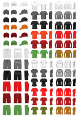 Vector clothing template mega collection