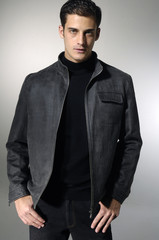 Fototapeta premium young man with hands folded isolated