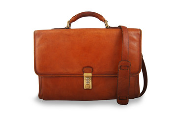 Old briefcase with sholder strap