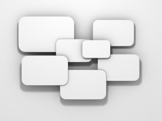 Fototapeta premium abstract dialogue plates