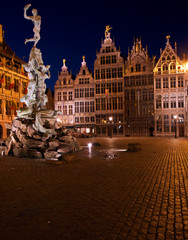 Brabo Fountain and Grote Markt, Antwerp, Belgium