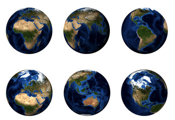 3D Planet Earth - obrazy, fototapety, plakaty