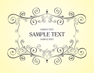 Vector decorative design element