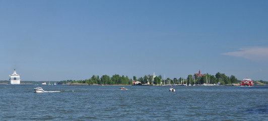 Naklejka premium Inselpanorama vor Helsinki