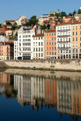Fototapeta na wymiar Ansicht der Altstadt von Lyon, Frankreich