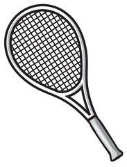 Tennis racket. Vector illustration
