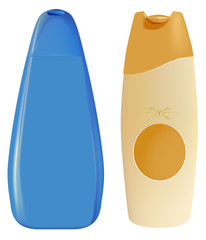 shampoo bottles