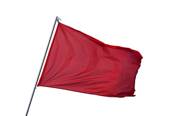 Rote Flagge freigestellt