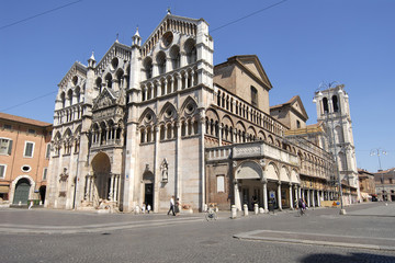 Fototapeta na wymiar Europa, Włochy, Emilia Romagna, Katedra Ferrara