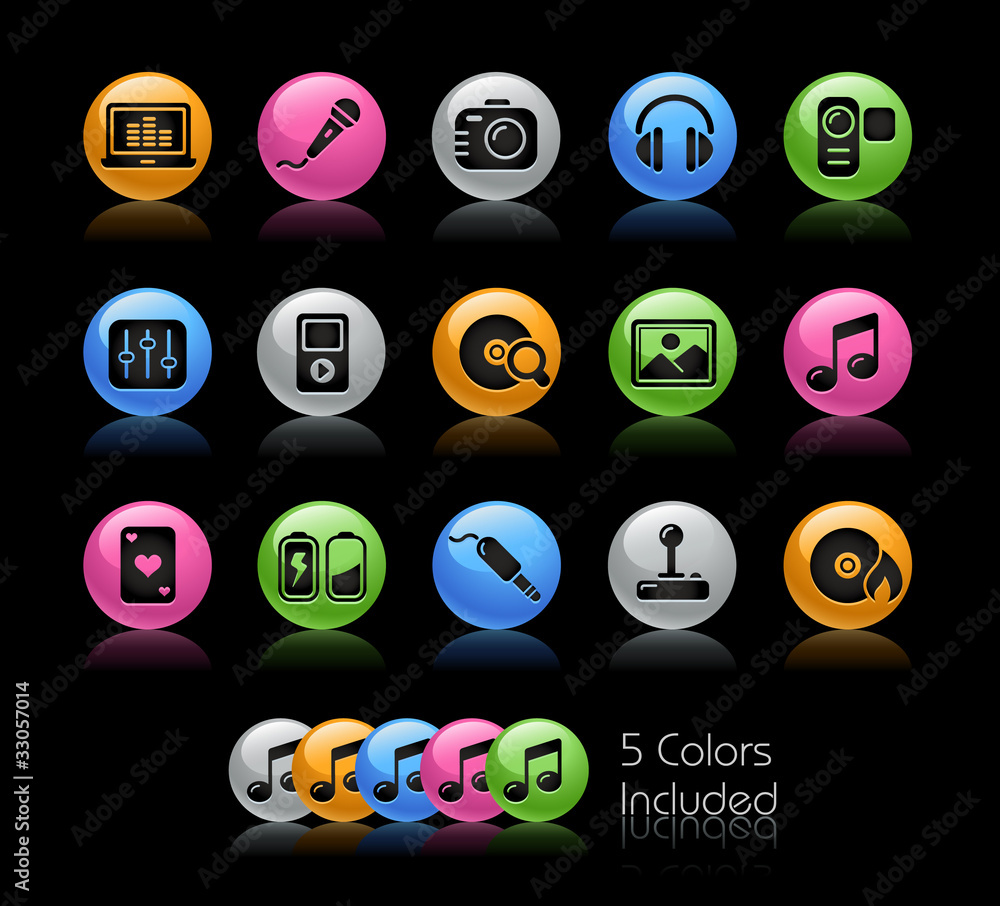 Poster entertainment / the vector includes 5 colors in different layers