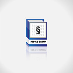 Impressum Buch Icon