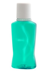 Shampoo in plastic bottle