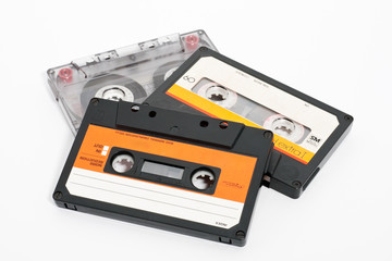 Cassettes tape isolated on a white background - 33059849