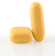yellow soap bricks