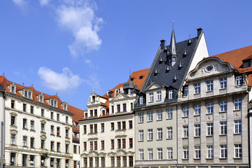 Leipzig Marktplatz Häuser