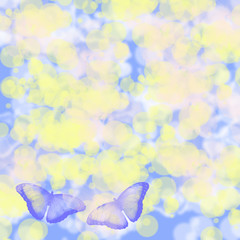 Obraz na płótnie Canvas Abstract background with butterflies