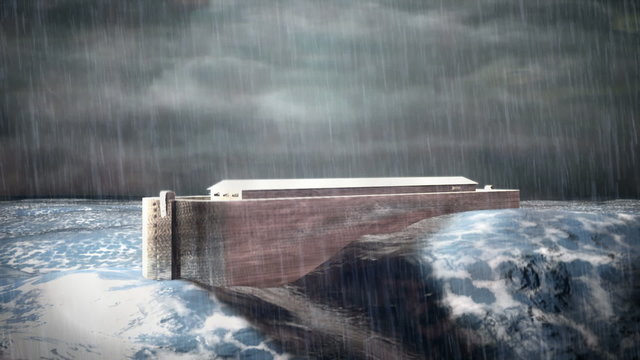 Noah's Ark in the storm