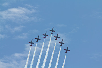 Team work in the sky