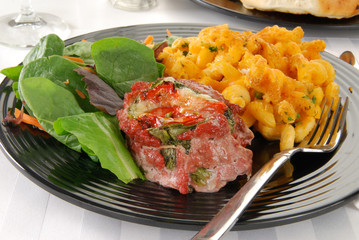 Steak and salad
