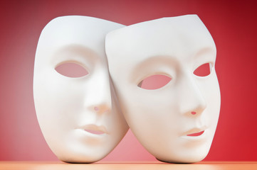 Masks with theatre concept