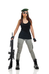 gilrl soldier