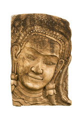 Sandstone carvings face woman2