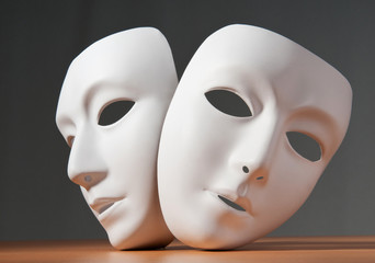 Masks with theatre concept