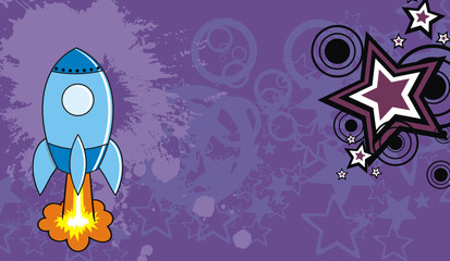 spaceship cartoon background3