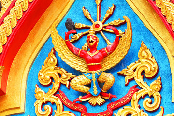 Roof temple in Bangkok, Thailand.