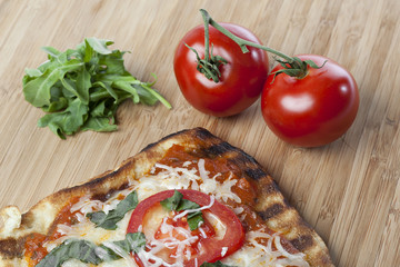 Homemade margarita pizza