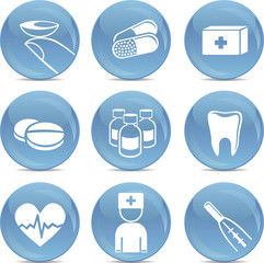 shiny medical icons