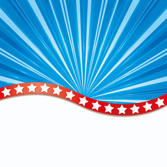 Background with elements of USA flag, vector illustration