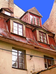 Red roof and dormers