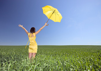 girl on a meadow.